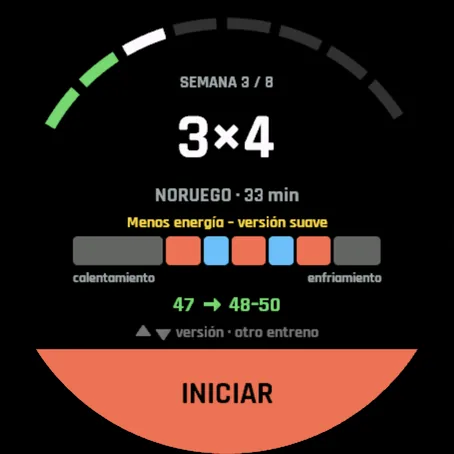 Pantalla de inicio, menos energía: versión suave, Noruego 3×4, 33 min